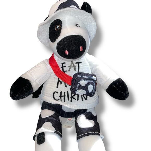 Chick-fil-A Plush Cow Eat Mor Chikin Summer Trend Setter Stuffed 5" 10" Lot of 2 - Picture 6 of 15